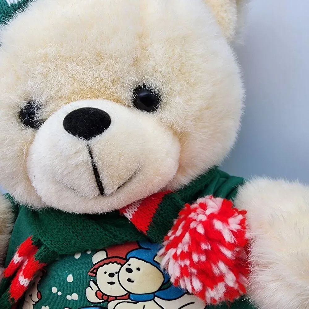 Vintage 1988 Kmart Dan Dee Our Christmas Teddy Boy Bear Plush 21